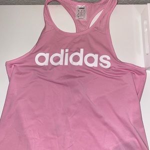 Adidas workout tank top, Pink, Size S